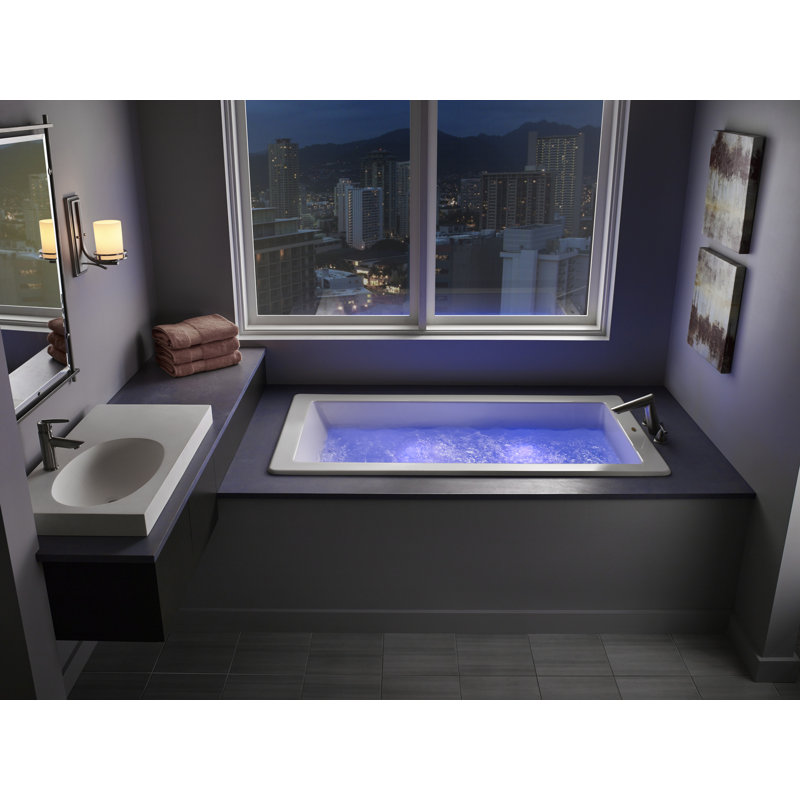 JACUZZI® Elara® 60" x 42" Drop in/Undermount Soaking Bathtub | Wayfair